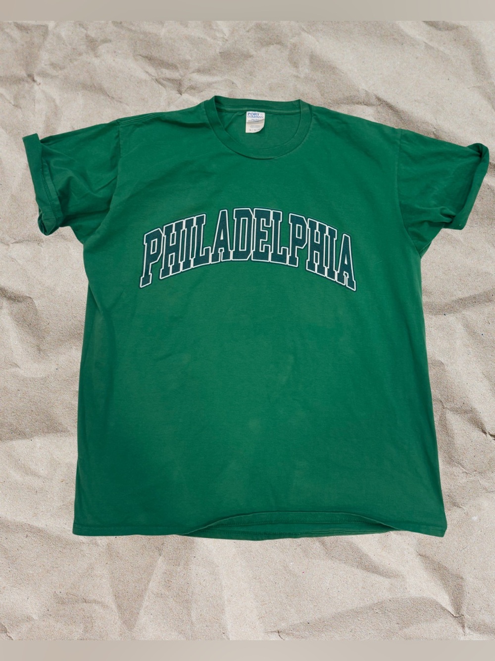 Philadelphia Green Collegiate Graphic T-Shirt Men’s XL Port & Company